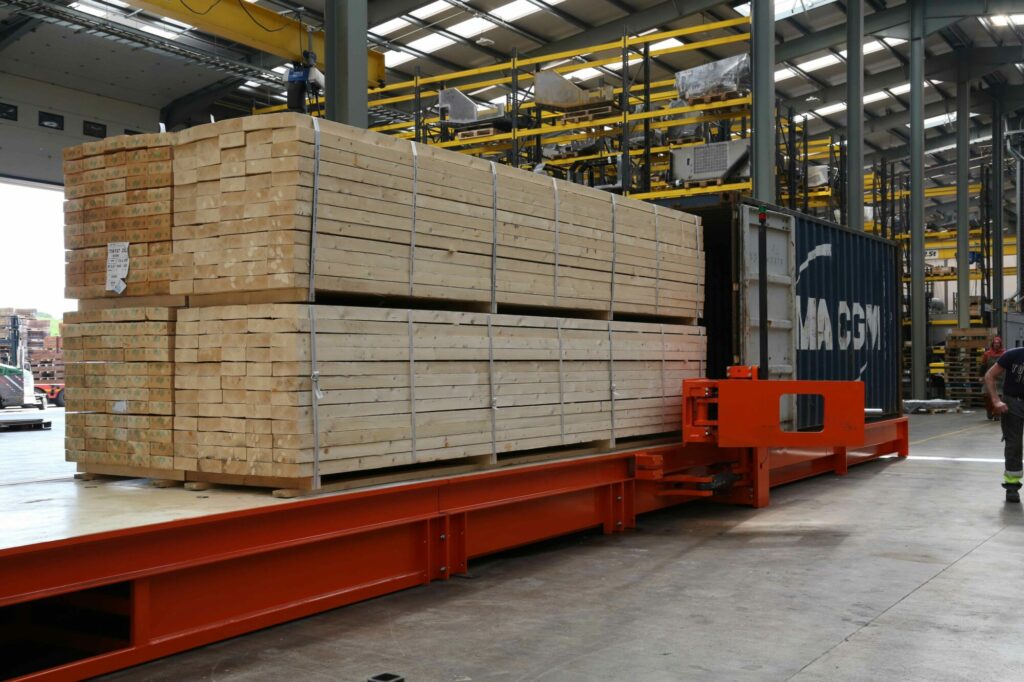 Container snel laden en lossen