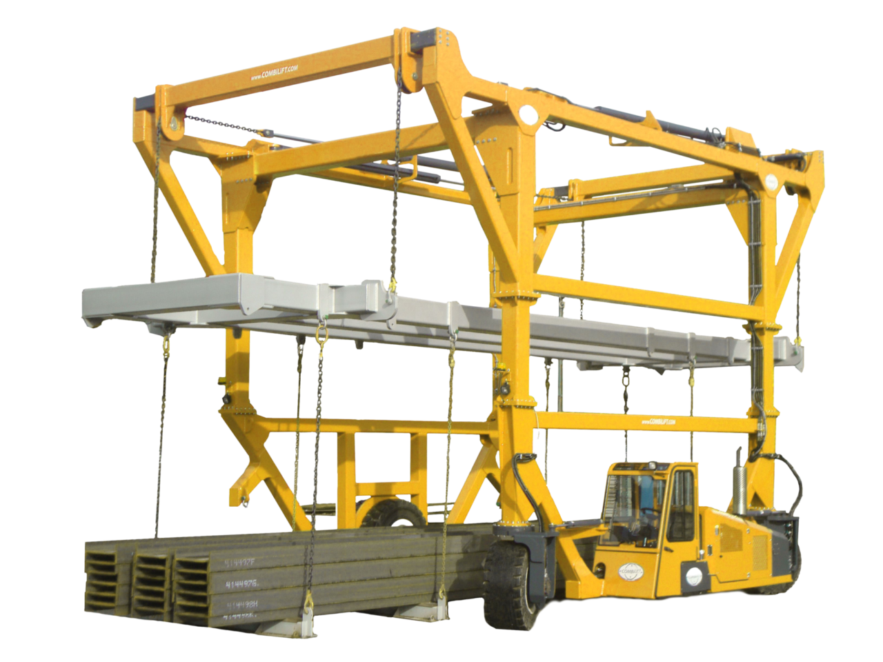 straddle carrier container handling