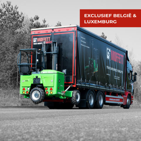 Moffett Elektrische Meeneemheftruck België