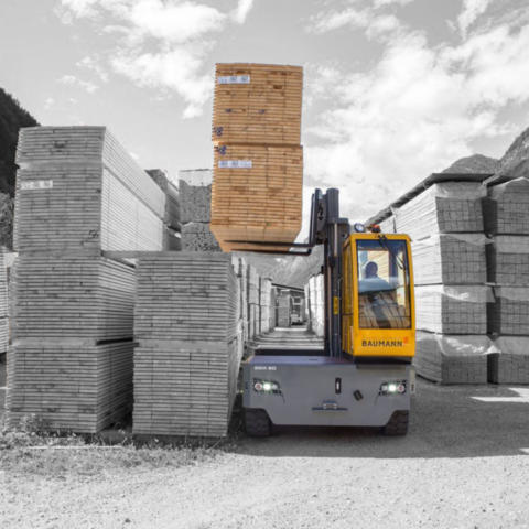 Baumann EGX Bois Chariot Lateral bidirectionnel ergonomique