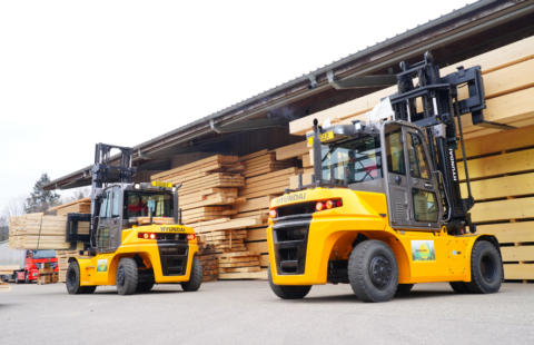 Hyundai heftruck op Prowood