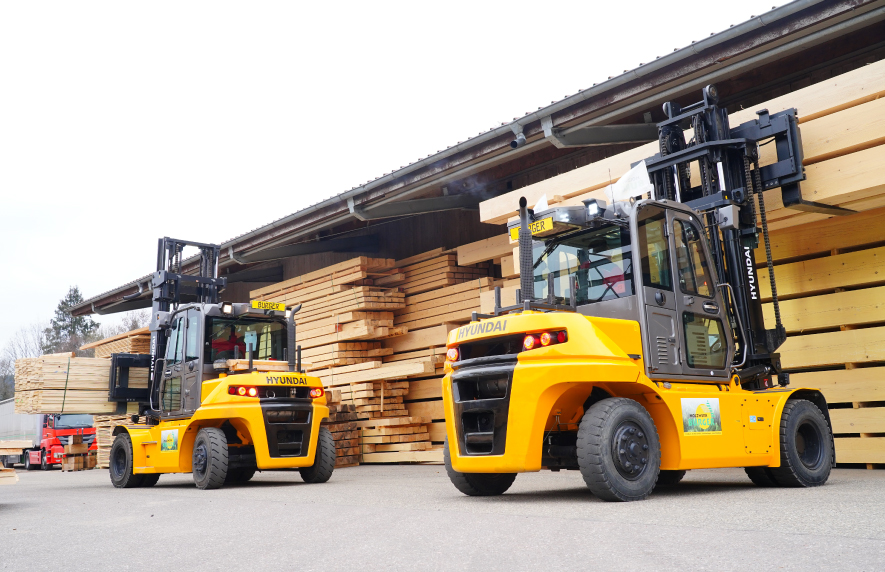 Hyundai heftruck op Prowood